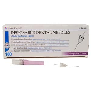 Disposable Dental Needles - 27G short 0,4 x 25 mm violet