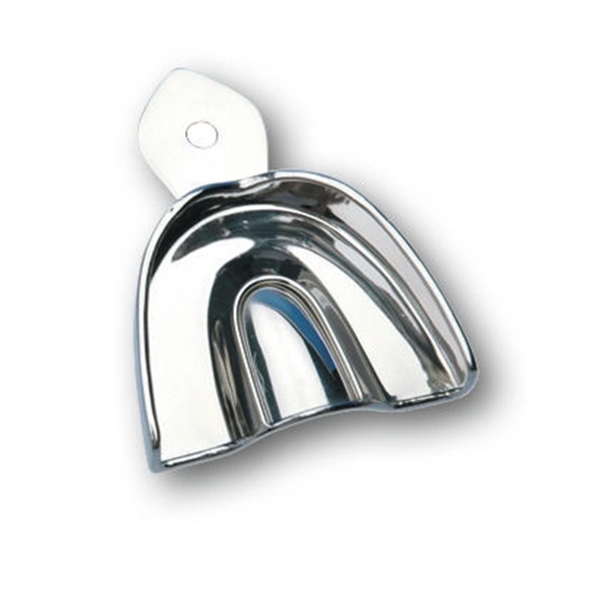 Afdruklepels metaal geperforeerd betande kaak - Assortiment, 6 stuks