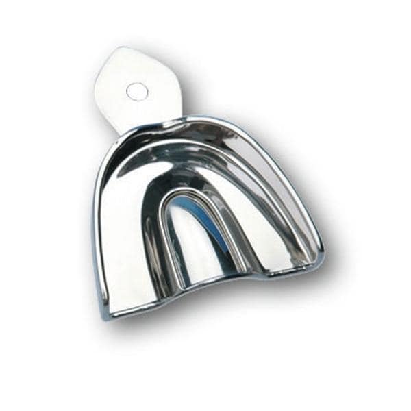 Afdruklepels metaal ongeperforeerd betande kaak boven - 105 x-small