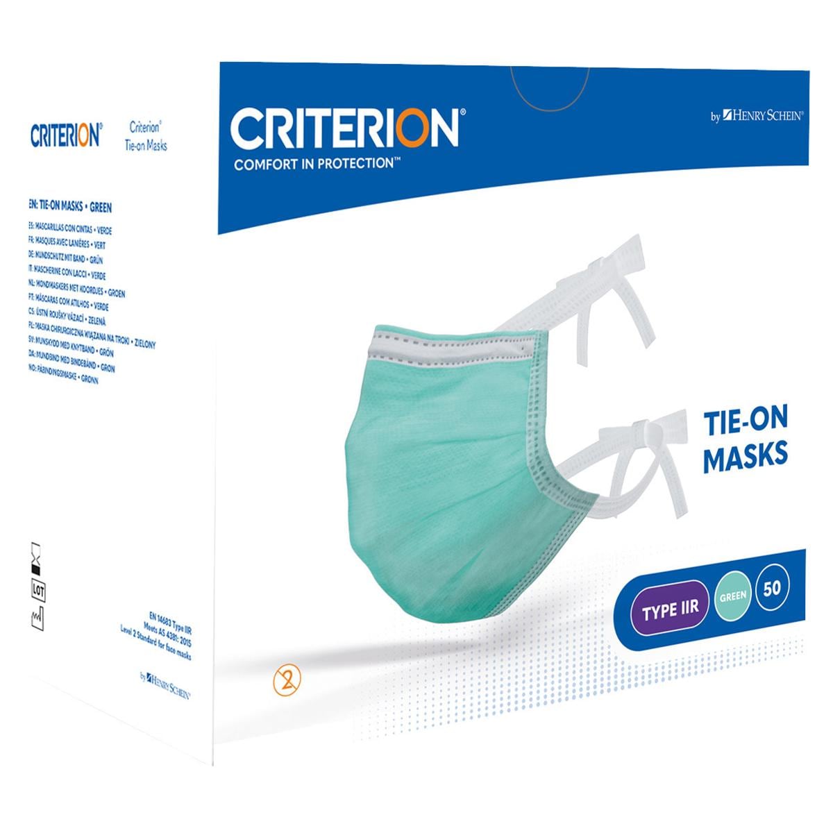 Criterion Mondmaskers Type IIR Tie-On - Groen