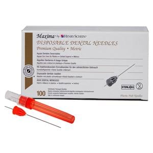 Injectienaalden - 25G rood, long  0,5 x 42 mm