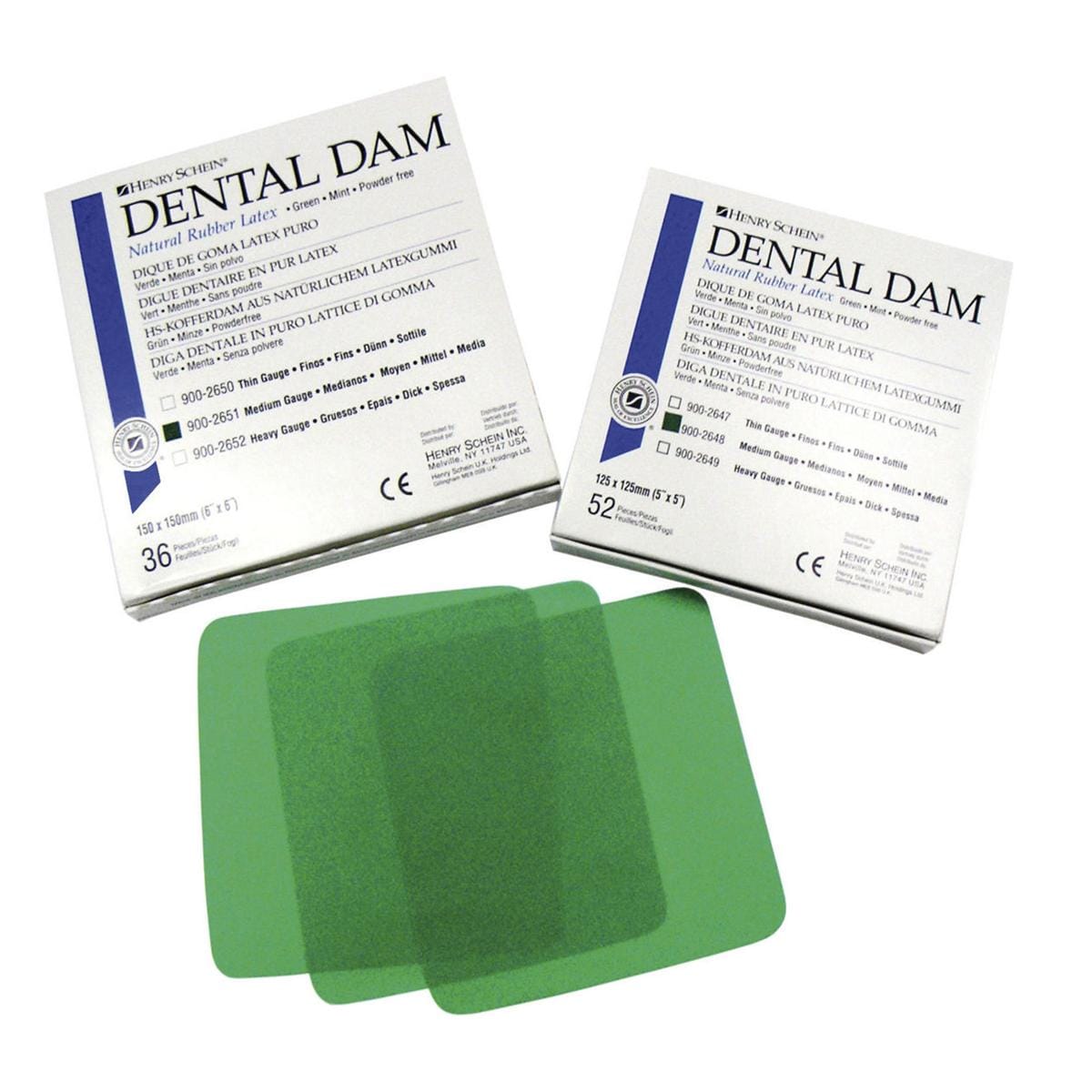Dental Dam - 5 x 5 inch, 52 vellen, medium