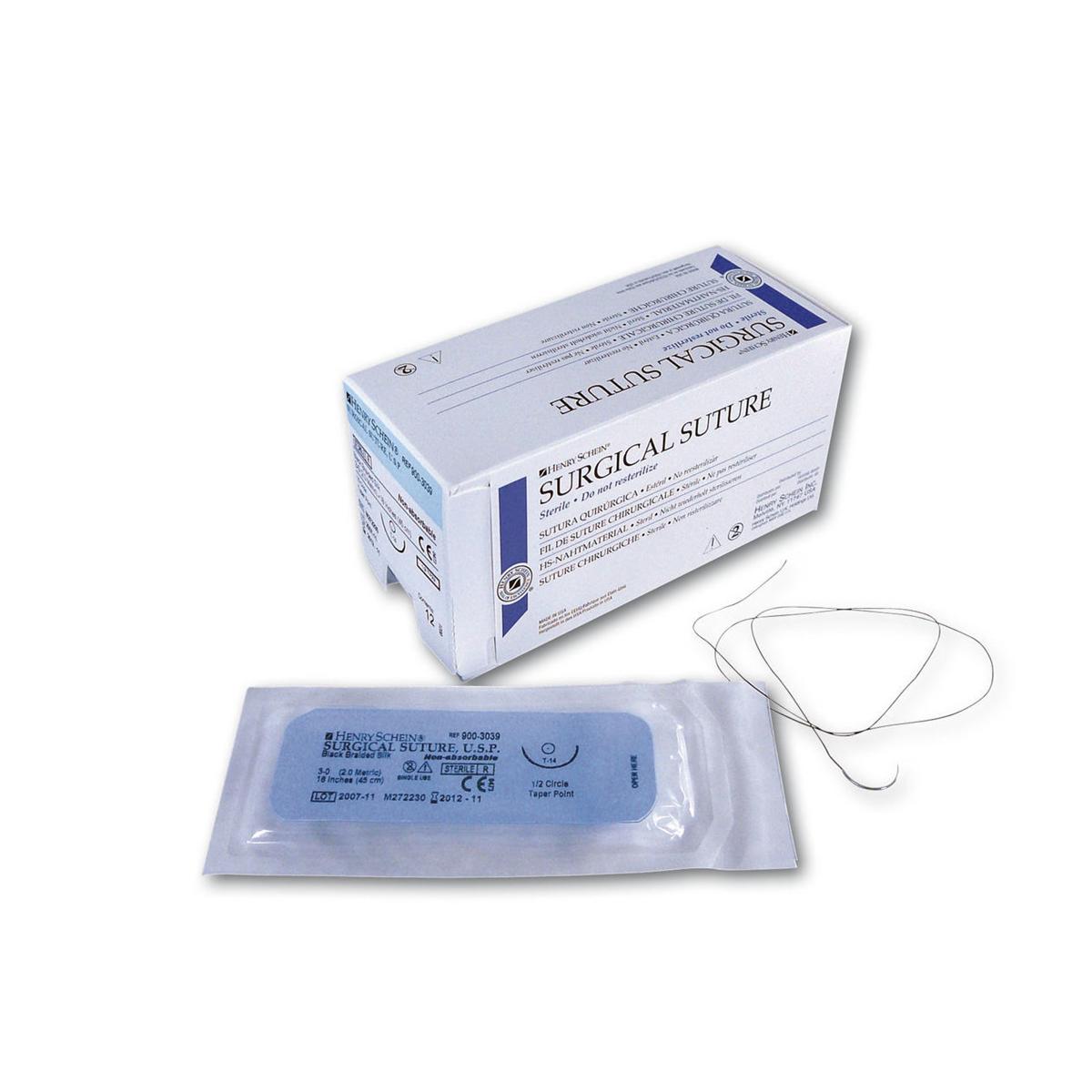 Surgical Suture Zijde 30 1/2 TP 22 mm Henry Schein Dental