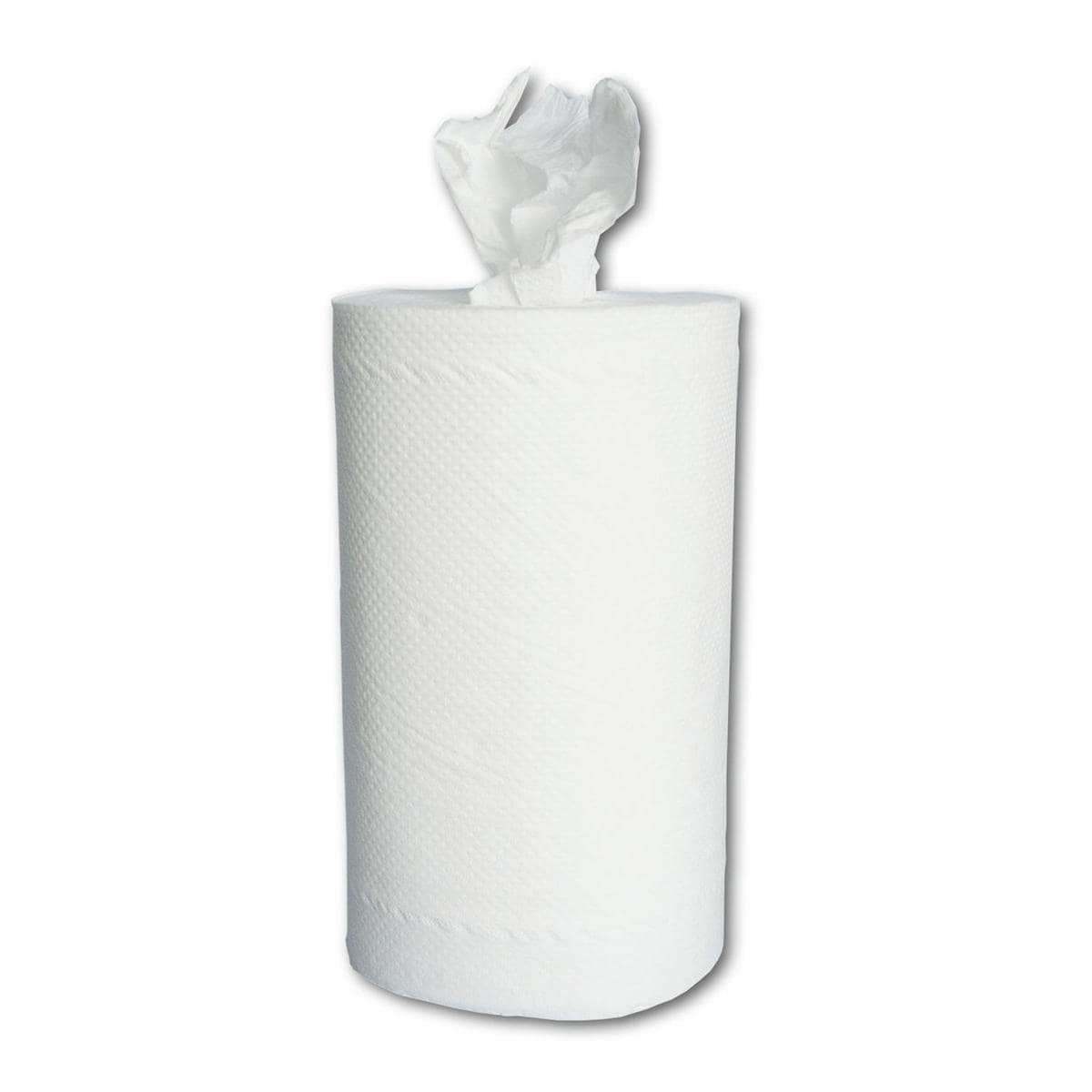 Papierrol mini - 20 cm x 60 m, 2-laags wit papier, 12 rollen