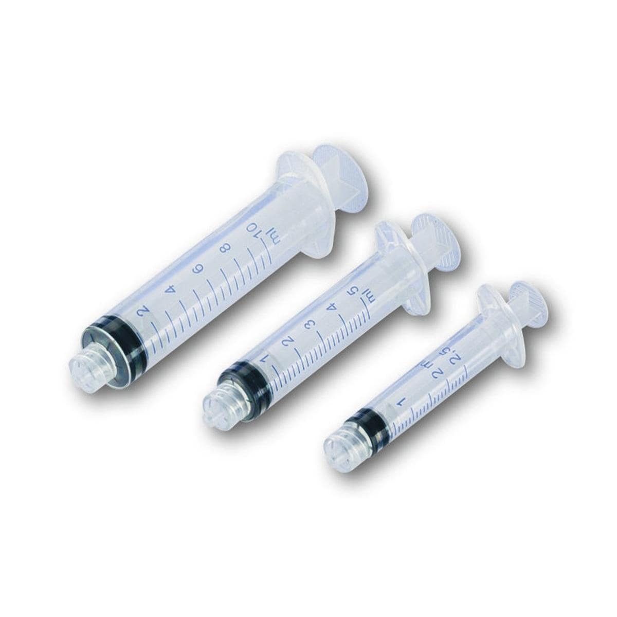 Injectiespuit 3-delig, luer-lock - 5 ml, per 100 stuks