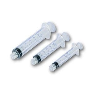 Injectiespuit 3-delig, luer-lock - 3 ml, per 100 stuks