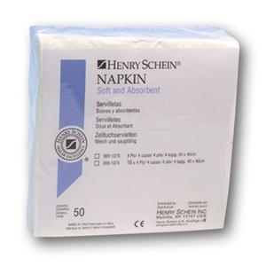 Dental servetten 2-laags - Per doos, 1x 125 stuks