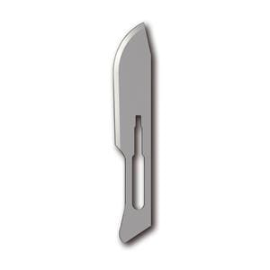 Scalpelmesjes Carbon steriel - figuur 10, 100 stuks