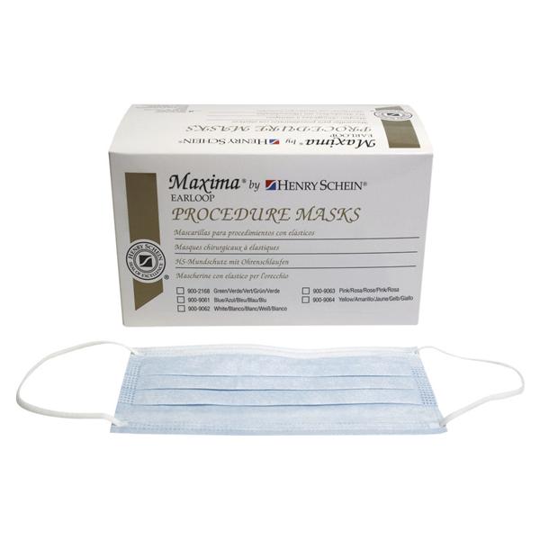 Mondmasker Maxima Earloop IIR - blauw per 50 stuks