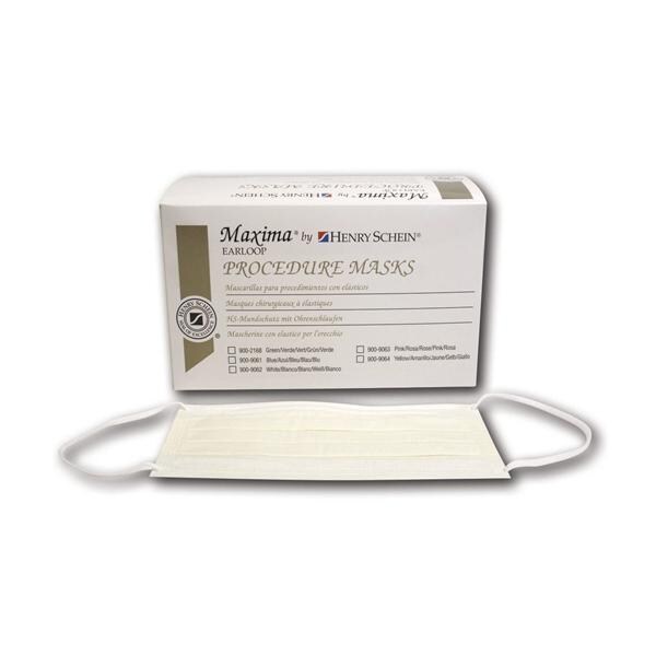 Mondmaskers Earloop Type IIR - Geel, 50 stuks