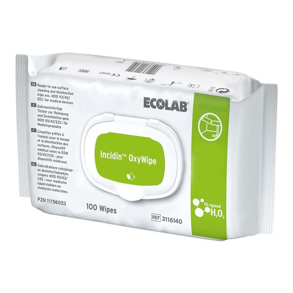 Incidin Oxywipes MD - 6 x 100 wipes (20 x 20 cm)