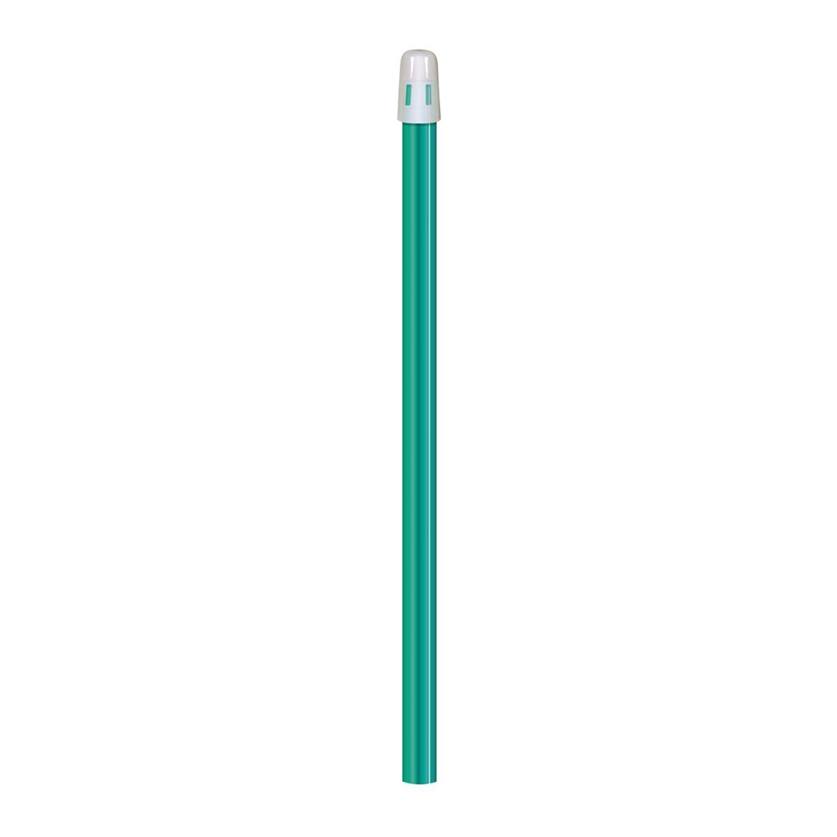 Speekselzuigers met afneembare dop (15 cm) - Groen, 100 stuks