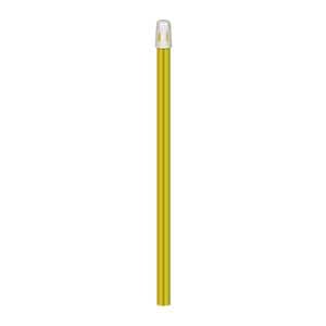 Speekselzuigers met afneembare dop (15 cm) - Geel, 100 stuks