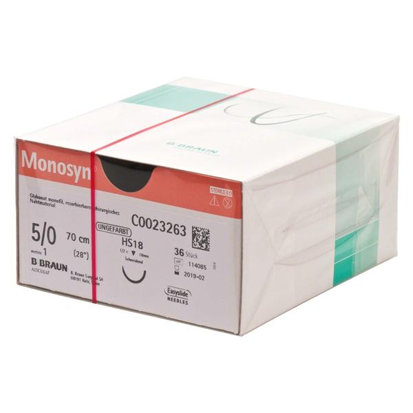 Monosyn - USP 5/0, 36 x 70 cm - naald HS18