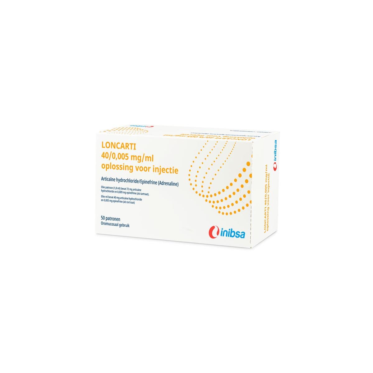 LONCARTI 1:200.000 (40/0,005 mg/ml) - Speciale prijs THT 30-6-2025 - 50x 1,8 ml