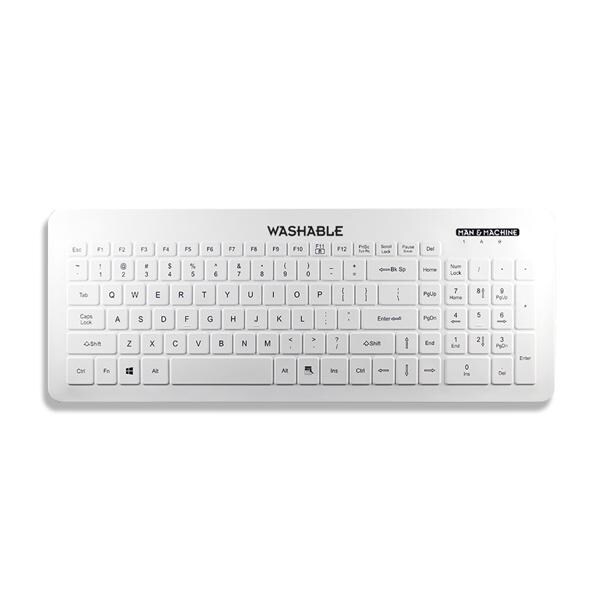 Very Cool Flat Keyboard MagFix White - VCF/US/MAG/W5 (QWERTY)