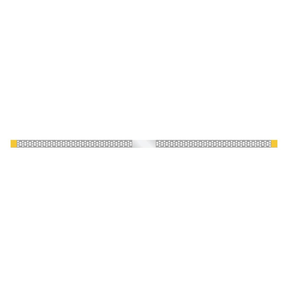 Diamant Strips geperforeerd 4 mm enkelzijdig, lengte 148 mm - SSP-40XF geel, dikte 0.11 mm