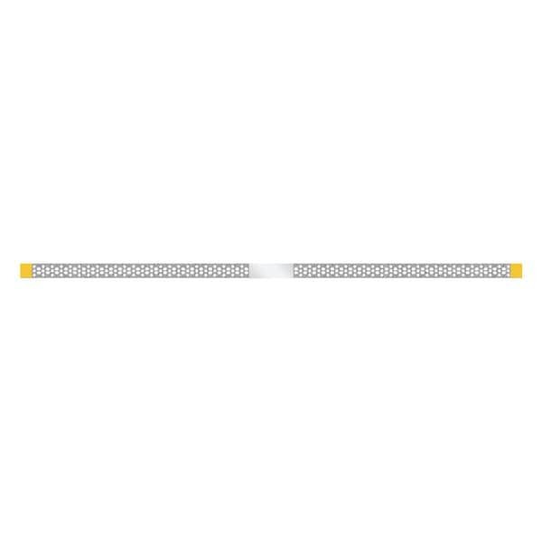 Diamant Strips geperforeerd 4 mm enkelzijdig, lengte 148 mm - SSP-40XF geel, dikte 0.11 mm