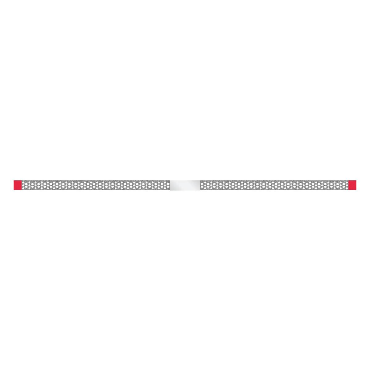 Diamant Strips geperforeerd 4 mm enkelzijdig, lengte 148 mm - SSP-40F rood, dikte 0.12 mm