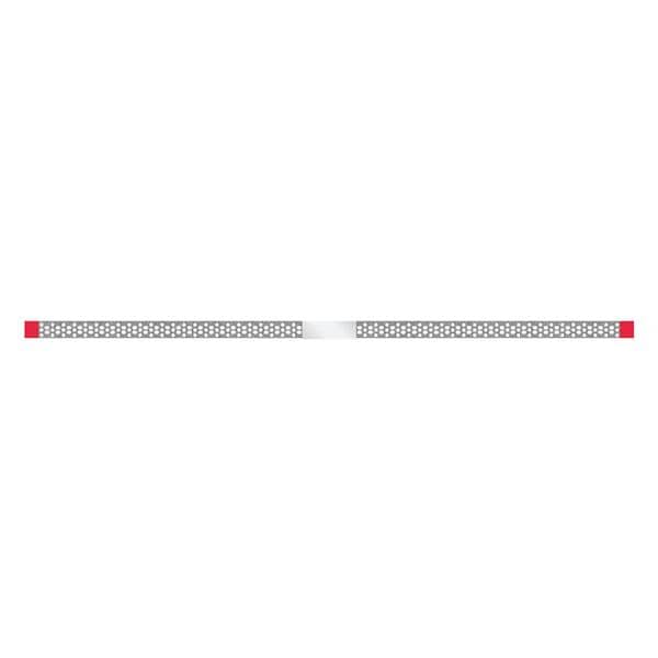 Diamant Strips geperforeerd 4 mm enkelzijdig, lengte 148 mm - SSP-40F rood, dikte 0.12 mm