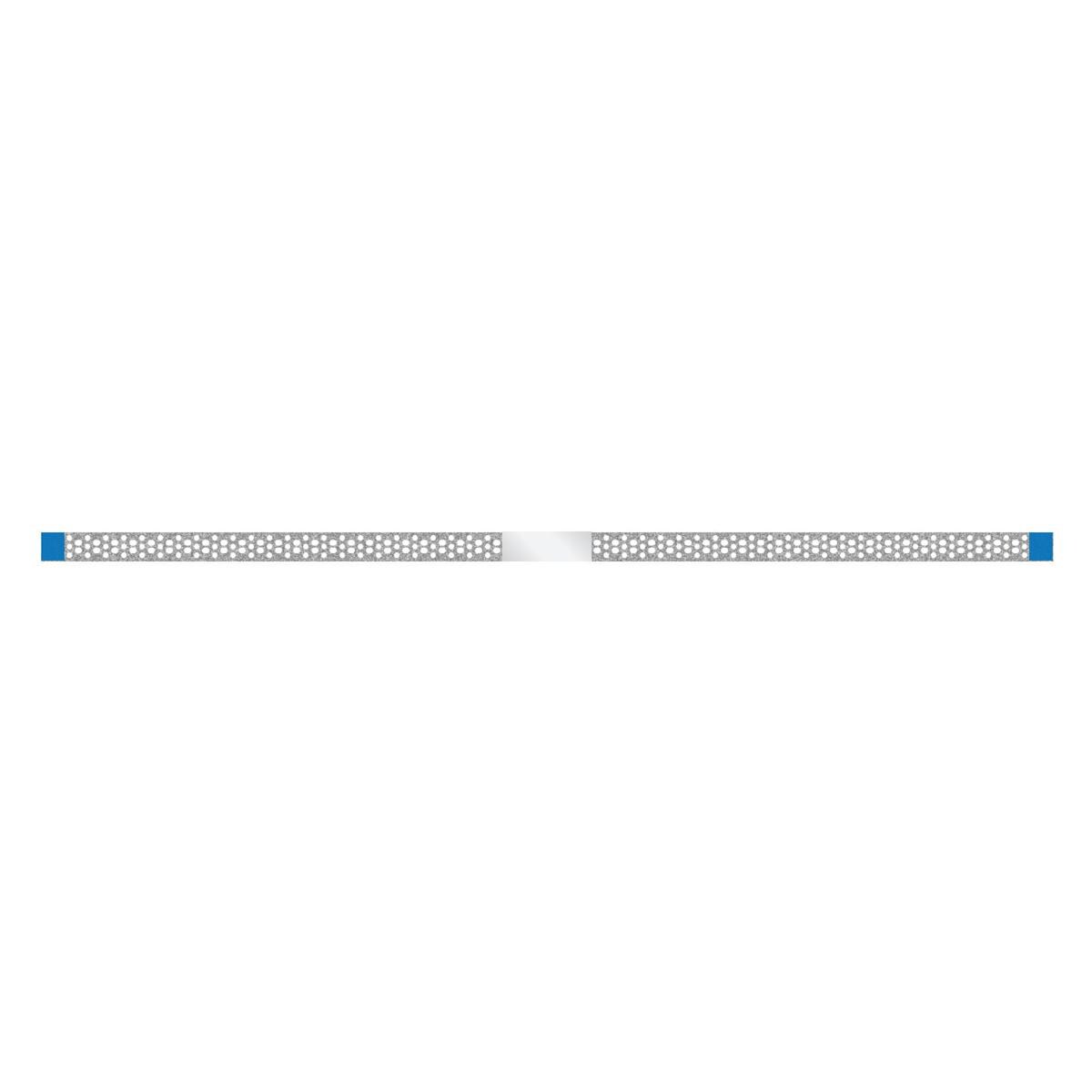Diamant Strips geperforeerd 4 mm enkelzijdig, lengte 148 mm - SSP-40M blauw, dikte 0.14 mm