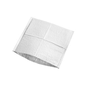 Hoofdzakken gevouwen 25x25 - Wit