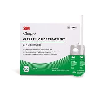 3M Clinpro Clear Fluoride, L-Pop - Mint, Verpakking 50 stuks