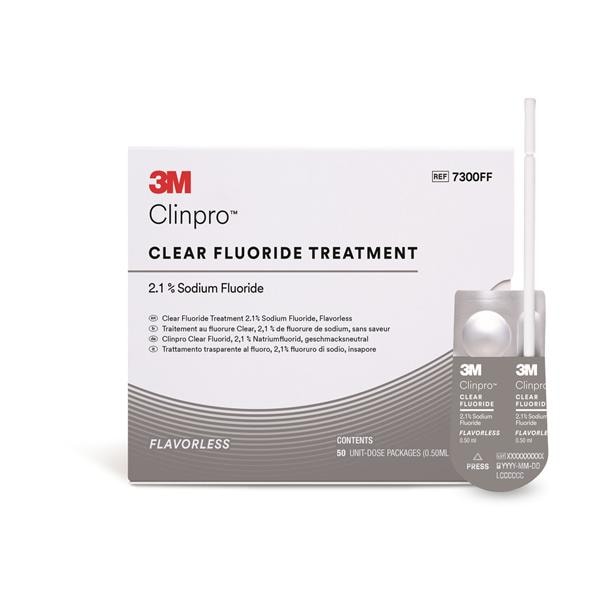 3M Clinpro Clear Fluoride, L-Pop - Neutraal, Verpakking 50 stuks
