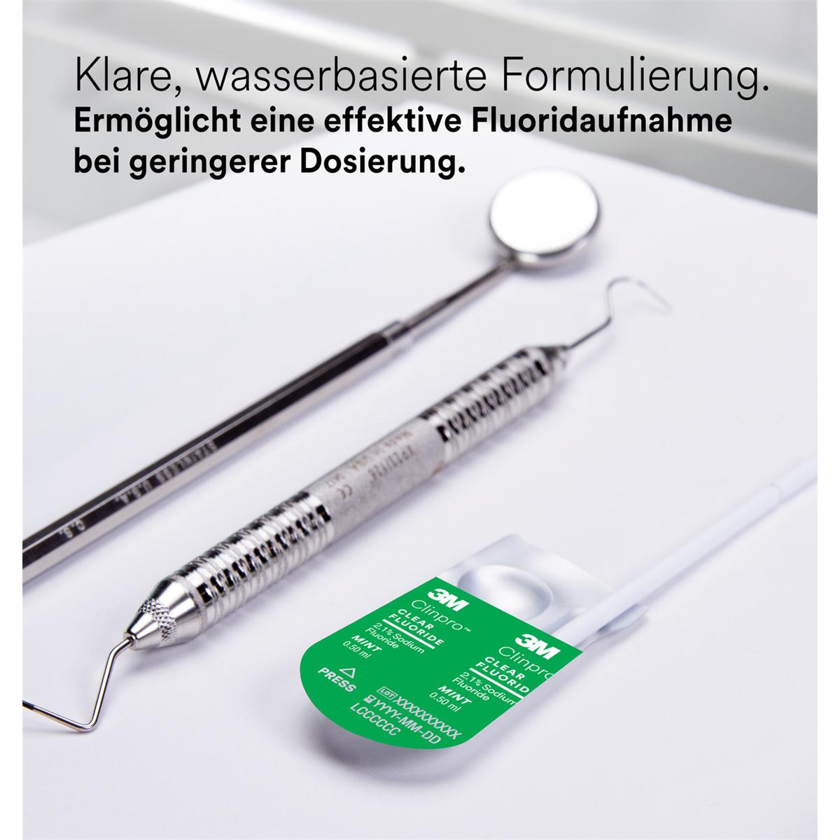 3M Clinpro Clear Fluoride, L-Pop - Mint, Verpakking 100 stuks