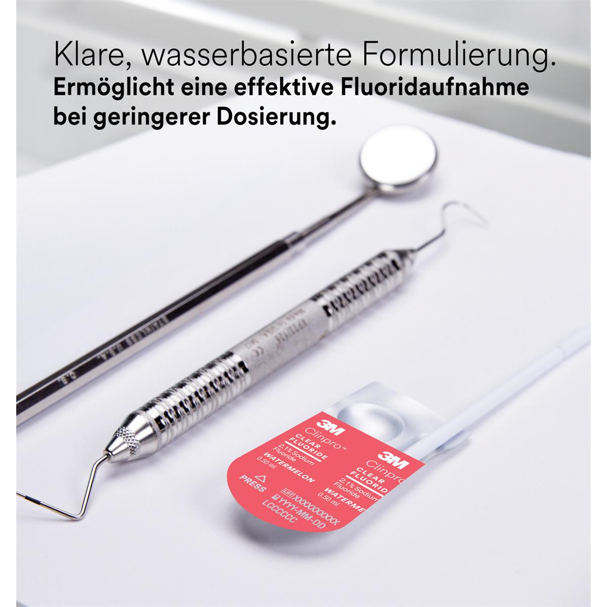 3M Clinpro Clear Fluoride, L-Pop - Watermeloen, Verpakking 100 stuks