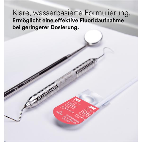 3M Clinpro Clear Fluoride, L-Pop - Watermeloen, Verpakking 100 stuks