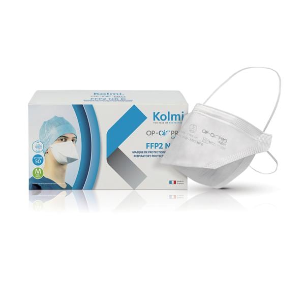 Mondmasker FFP2 Type IIR Kolmi Oxygen - M52014S-WH, 50 stuks