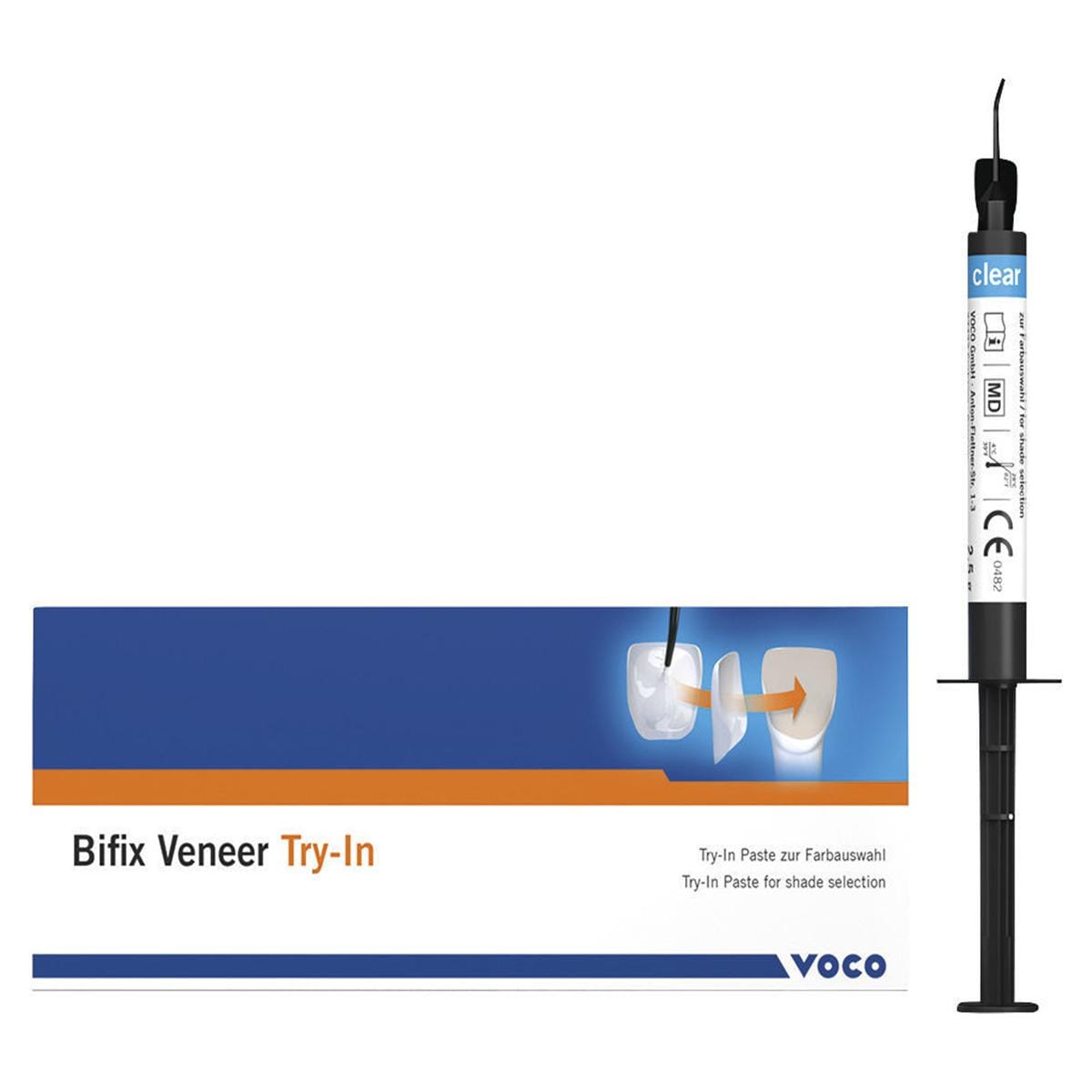 Bifix Veneer Try-In - Clear, spuit 2,5 g