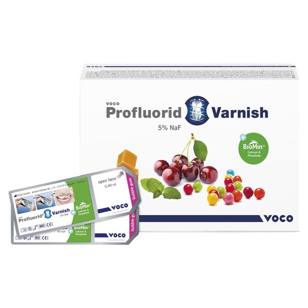 Profluorid Varnish + BioMin, SingleDose - Bubble Gum, 50x 0,4 ml