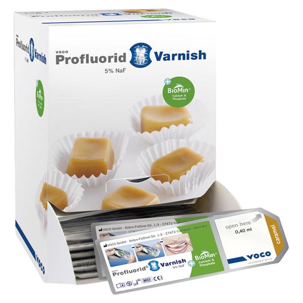 Profluorid Varnish + BioMin, SingleDose - Caramel, 200x 0,4 ml