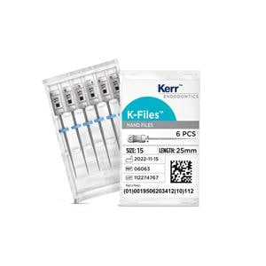 K Vijlen 25 mm - ISO 015, wit 6 stuks