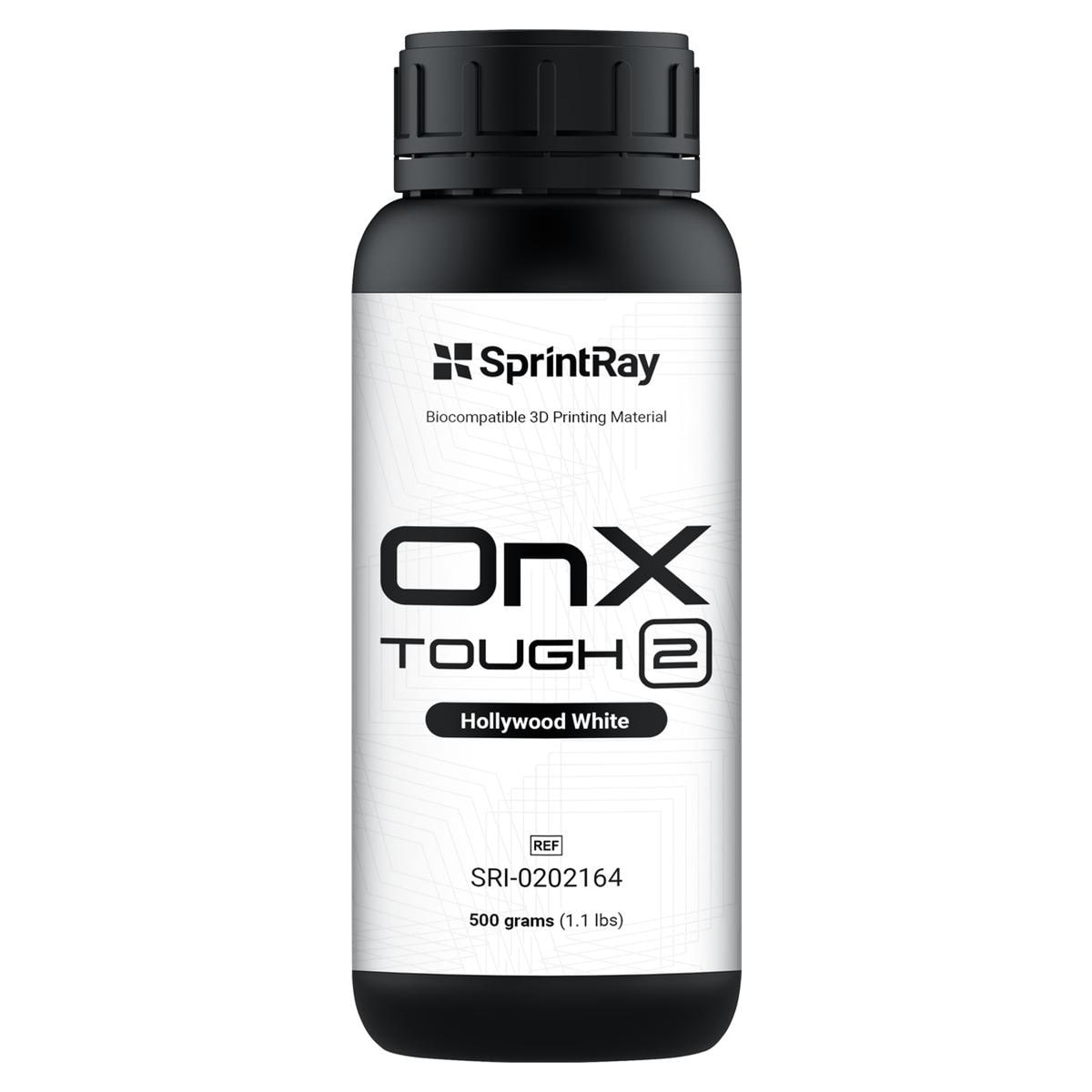 SprintRay OnX Tough 2 - Hollywood White, fles 500 g