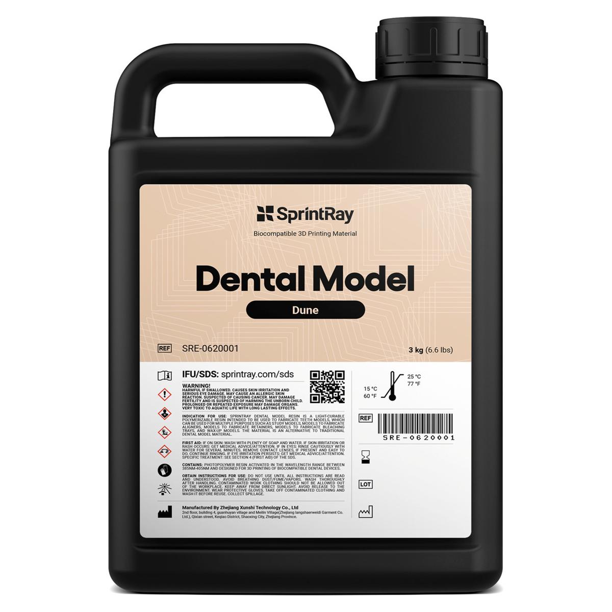SprintRay Dental Model - Dune, verpakking 3 kg