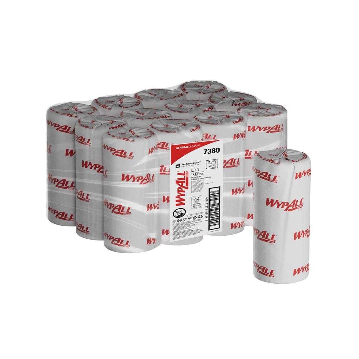 WypALL L10 Poetsdoeken Extra General Clean - REF. 7380, 12 rollen