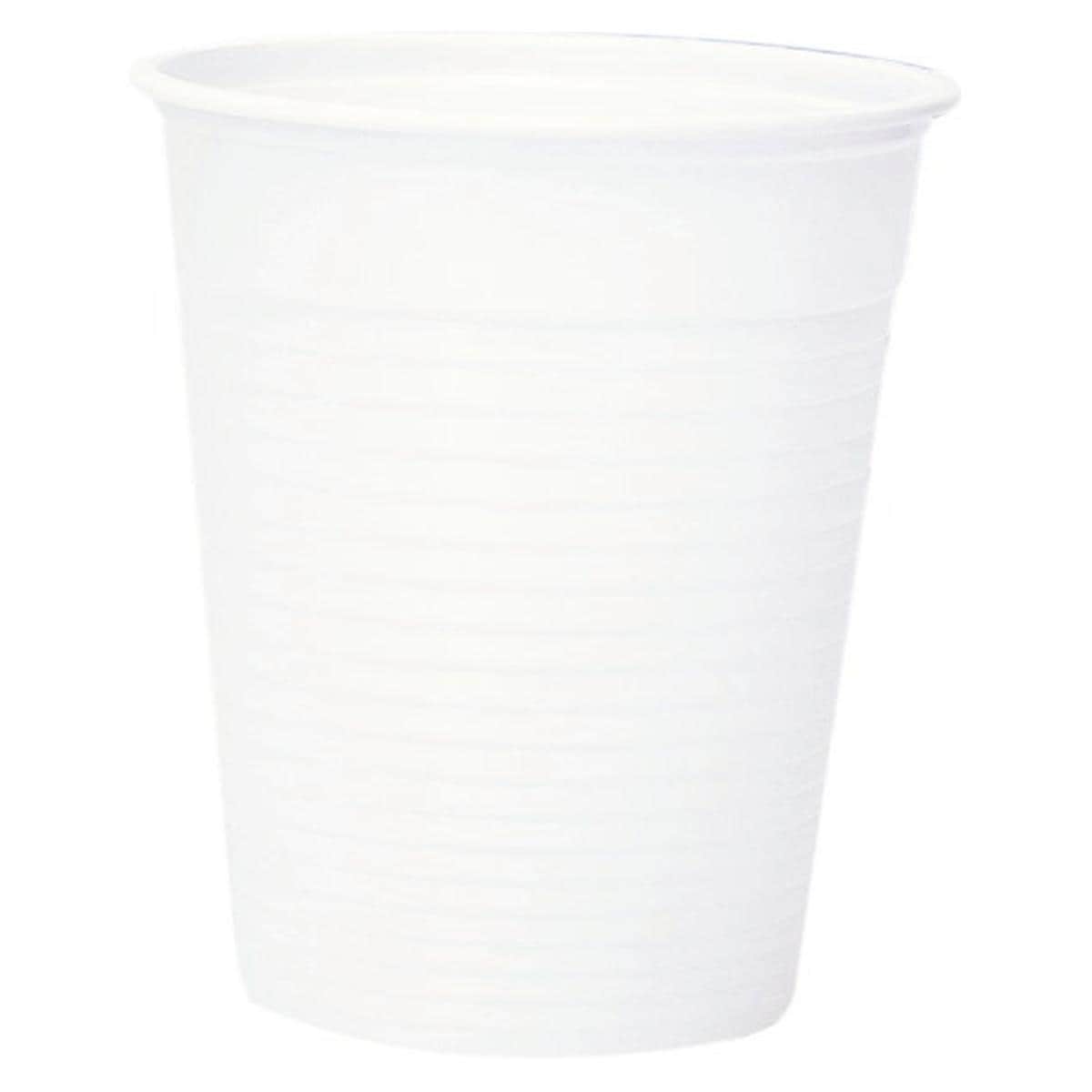 Drinkbekers Plastic 200 ml - Wit, 3000 stuks