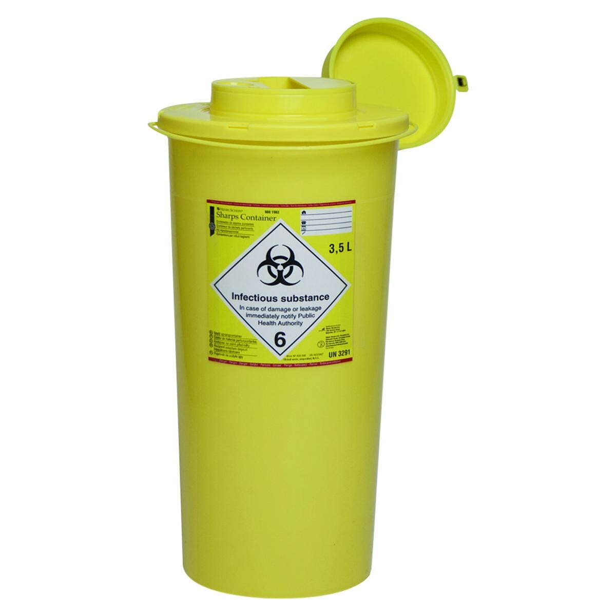 Naaldencontainer - 3,5 liter, rond, Ø14,5 x 31,4 cm
