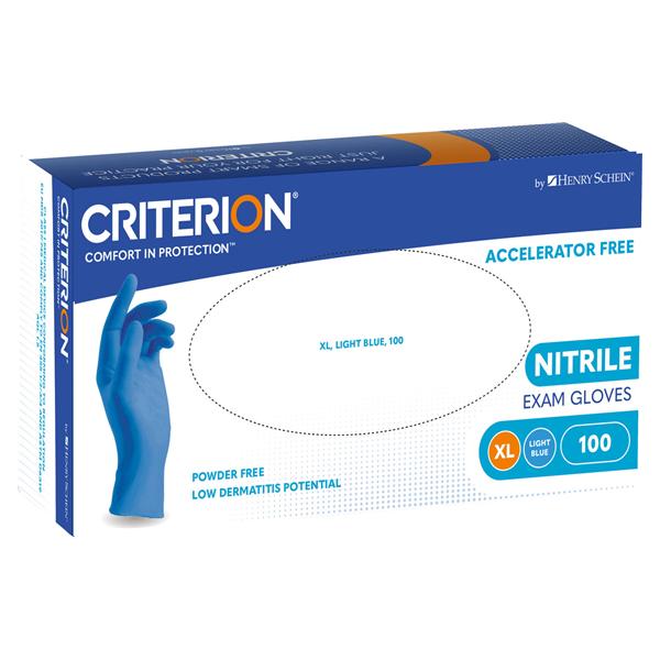 Nitrile Examination Gloves accelerator free - blauw - XL, 100 stuks