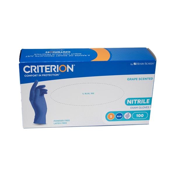 Criterion Nitrile Exam Grape Scented Gloves - S, 100 stuks