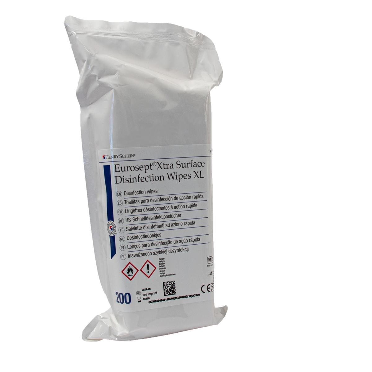 Eurosept Xtra Surface Disinfection Wipes XL - navulling - 200 stuks (22 x 20 cm)
