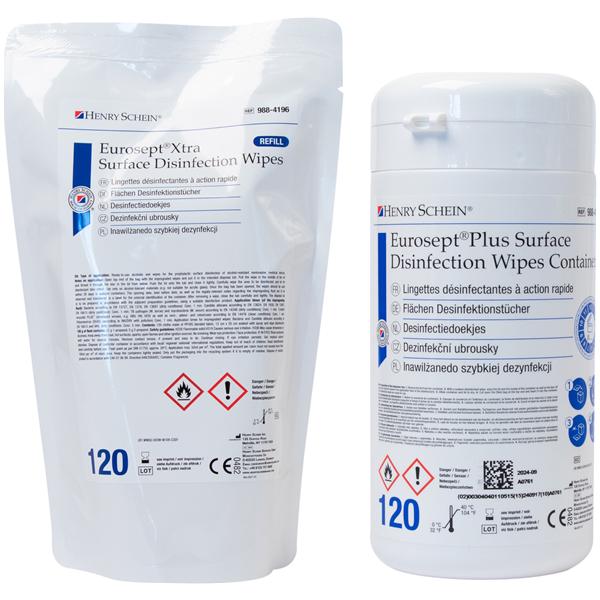 Eurosept Plus wipes - navulverpakking 120 doekjes