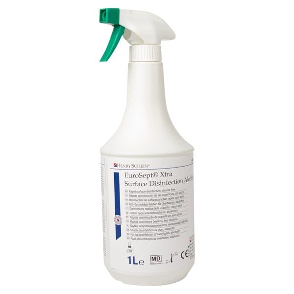 EuroSept Xtra Surface Alcoholvrij Lemon - Fles met sproeikop, 1 liter