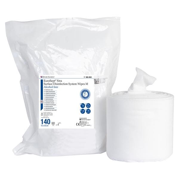 Eurosept Xtra Surface Disinfection Wipes - alcoholvrij - Medium, 140 stuks (15 x 30 cm)