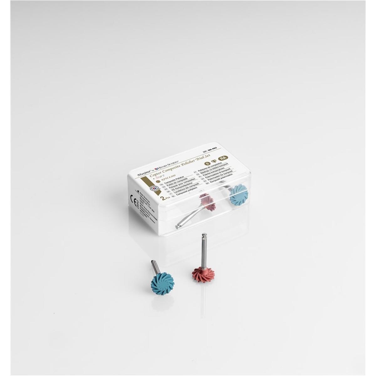 Copter Polishers Composite - Trial set Small, bevat 1 van elk Small Pre-polish en Small High-polish