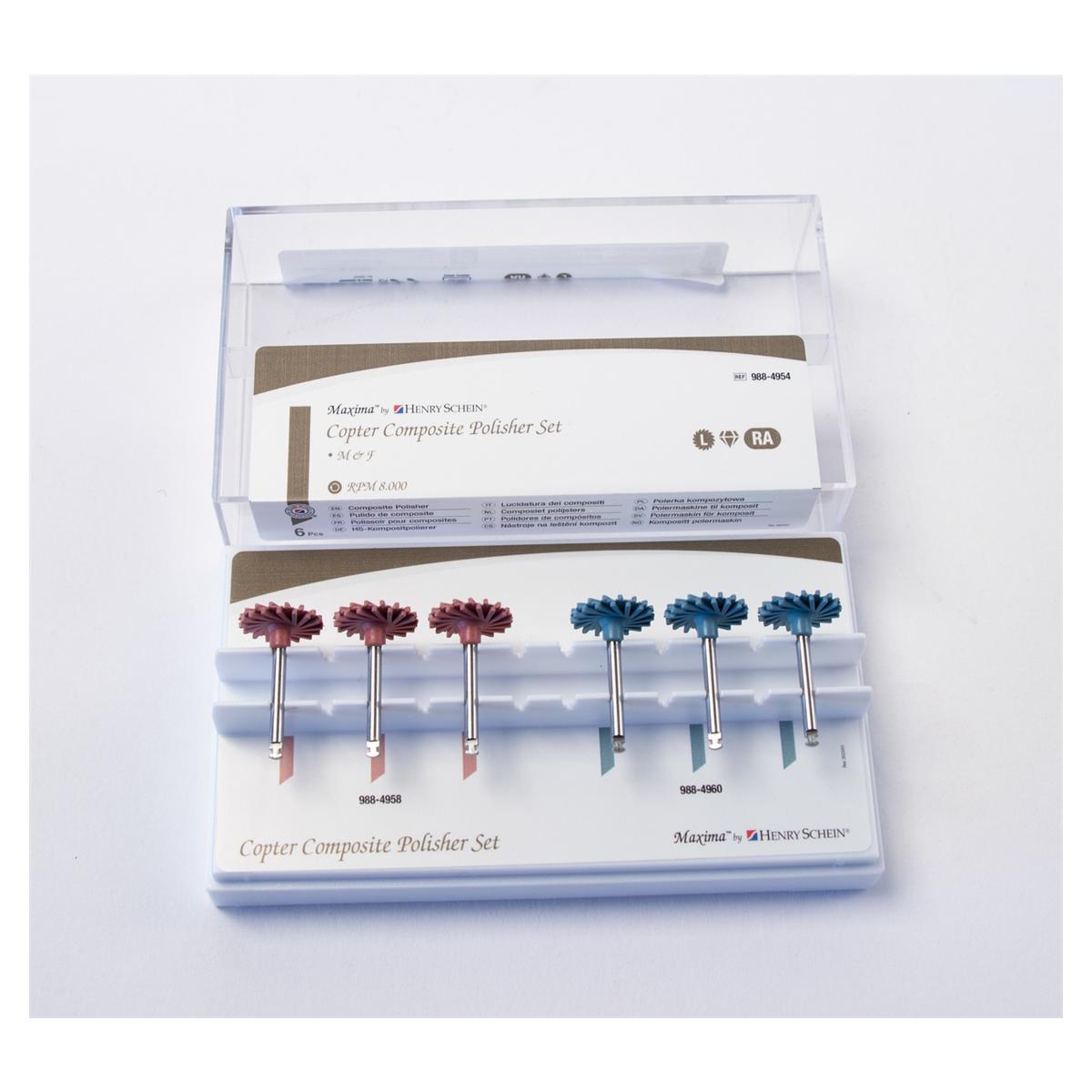 Copter Polishers Composite - Refill set Large, bevat 3 van elk Large Pre-polish en Large High-polish