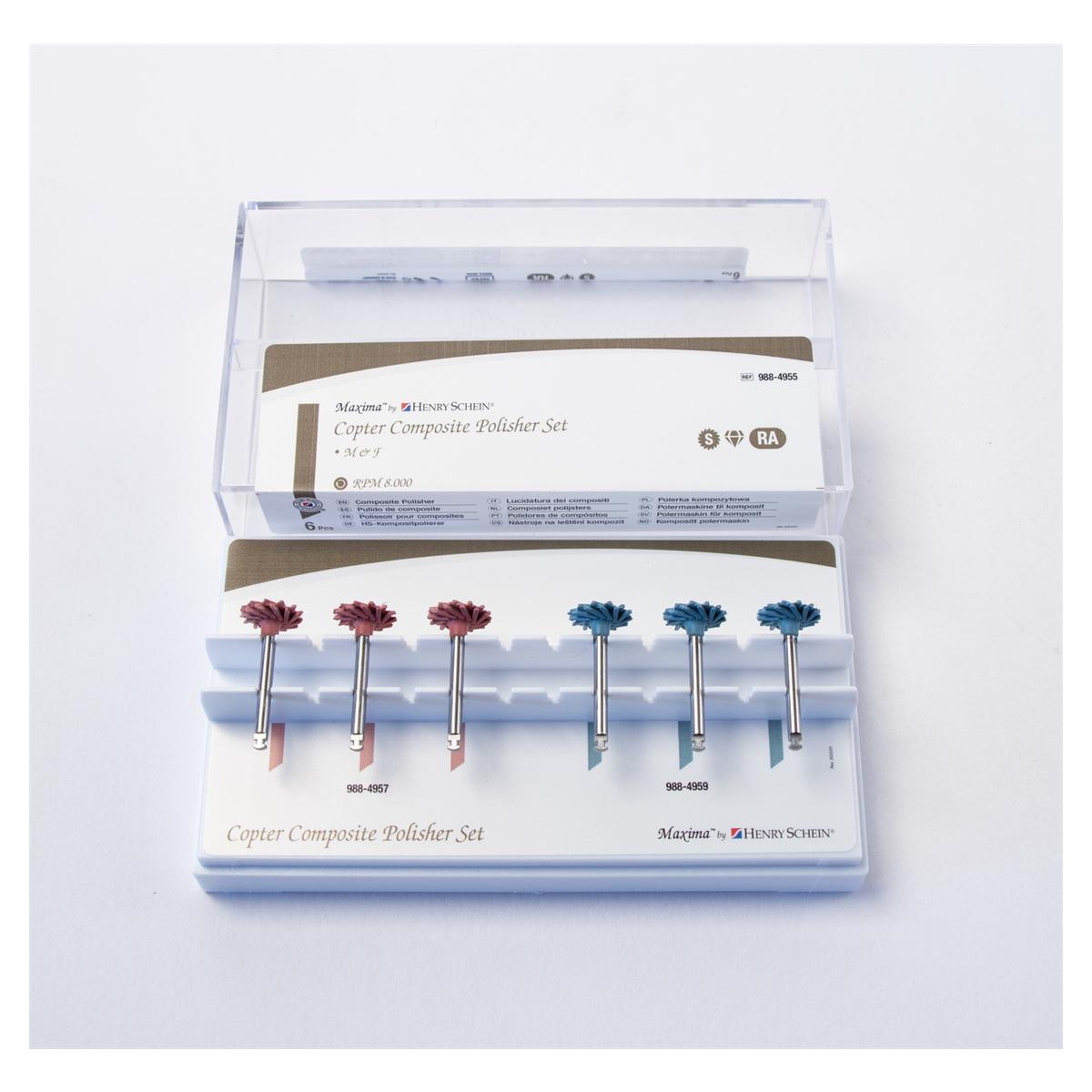 Copter Polishers Composite - Refill set Small, bevat 3 van elk Small Pre-polish en Small High-polish